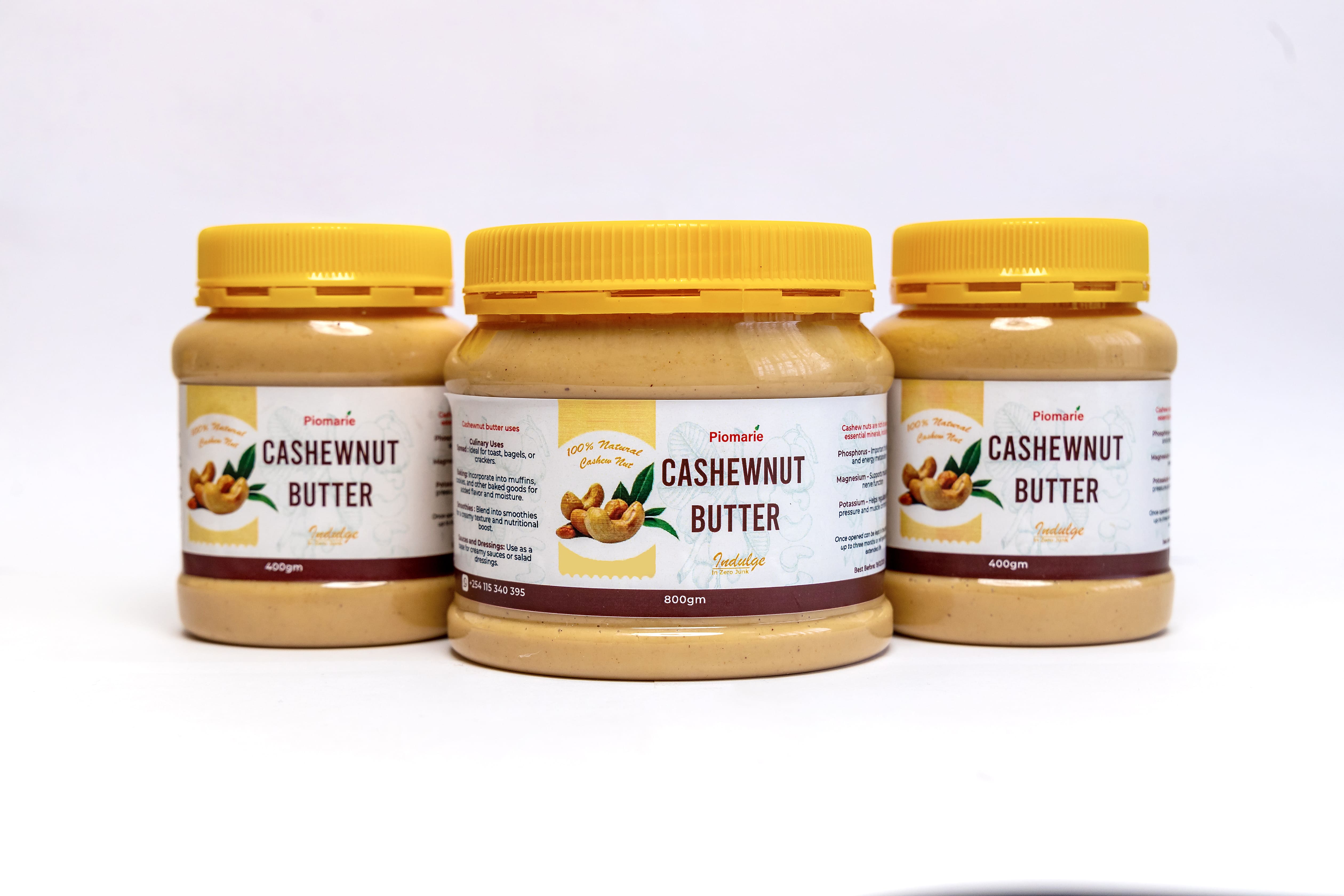 Piomarie Cashew Nut butter - Product Shoot